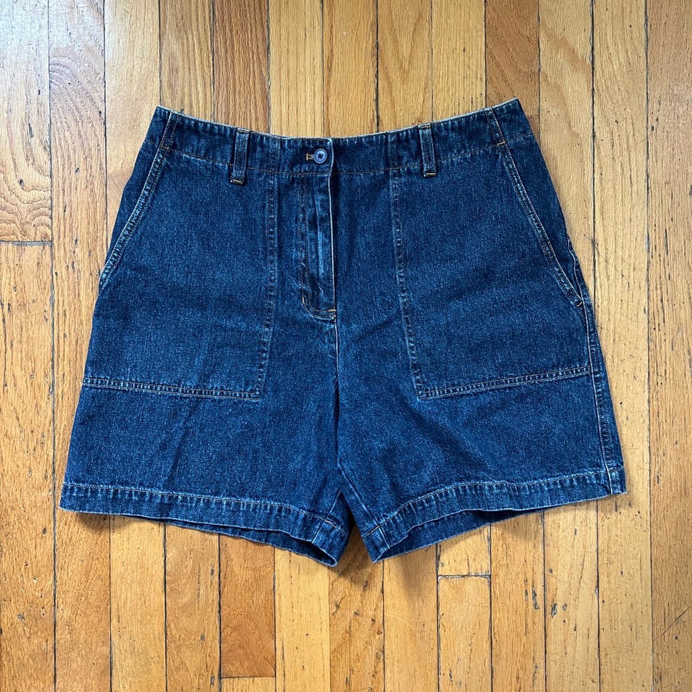 NWOT Jones New York Blue Jean Shorts High-Waisted Tailored